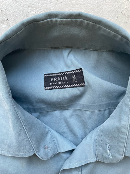Prada Light Blue Button Up (40)