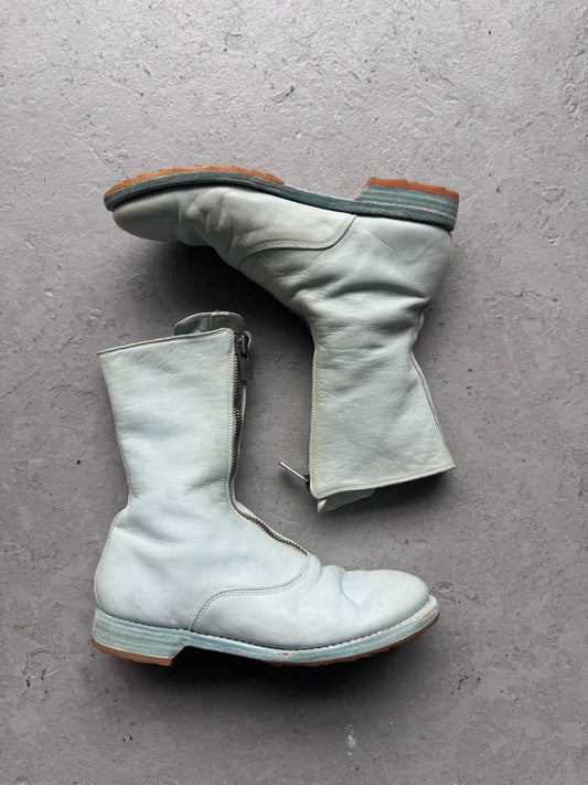 Guidi 310 Baby Blue Front Zip Soft Horse Leather Boots (37)
