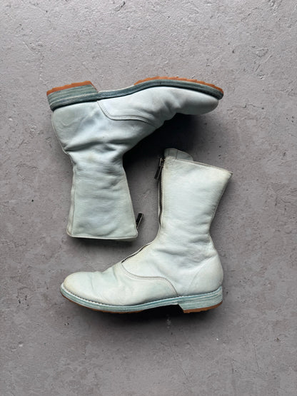 Guidi 310 Baby Blue Front Zip Soft Horse Leather Boots (37)