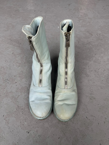 Guidi 310 Baby Blue Front Zip Soft Horse Leather Boots (37)