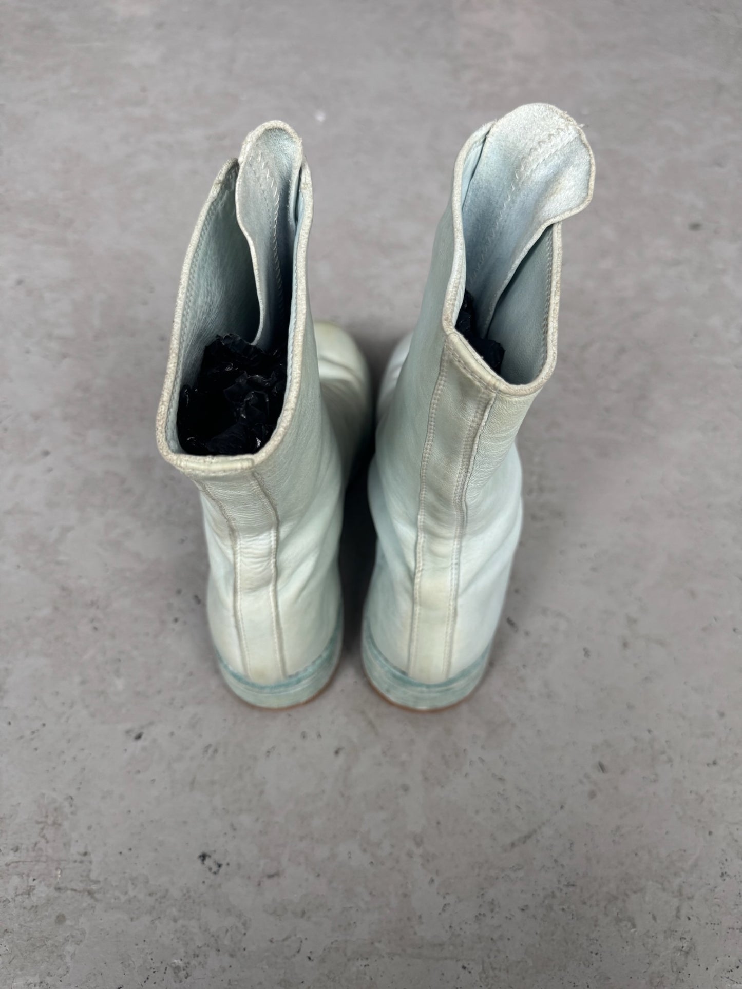 Guidi 310 Baby Blue Front Zip Soft Horse Leather Boots (37)