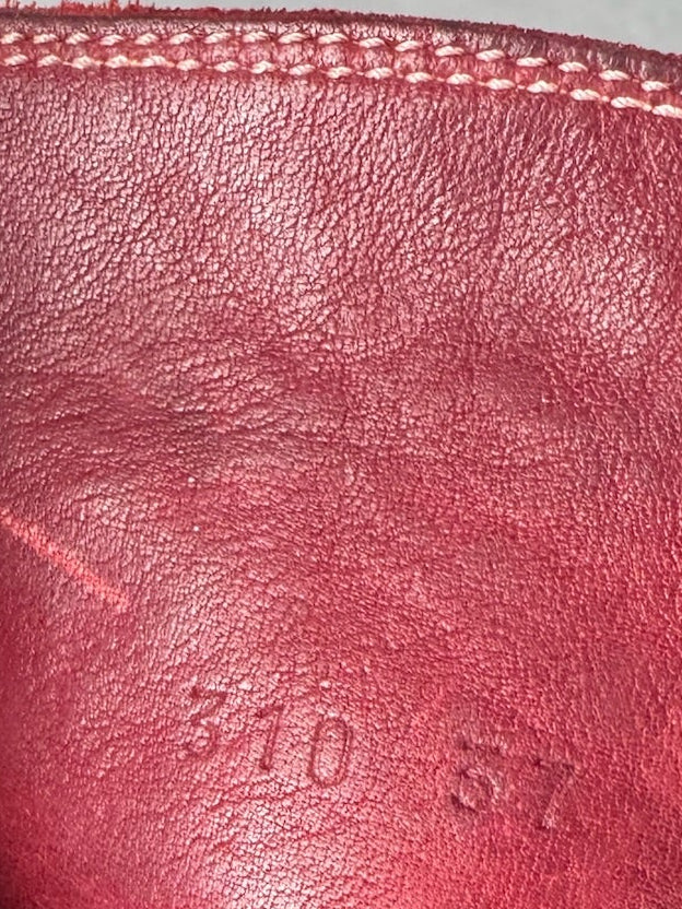 Guidi 310 Red Front Zip Soft Horse Leather Soled Boots (37)