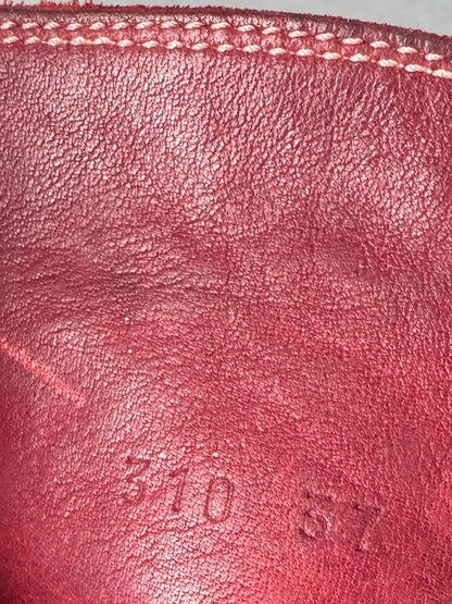 Guidi 310 Red Front Zip Soft Horse Leather Soled Boots (37)