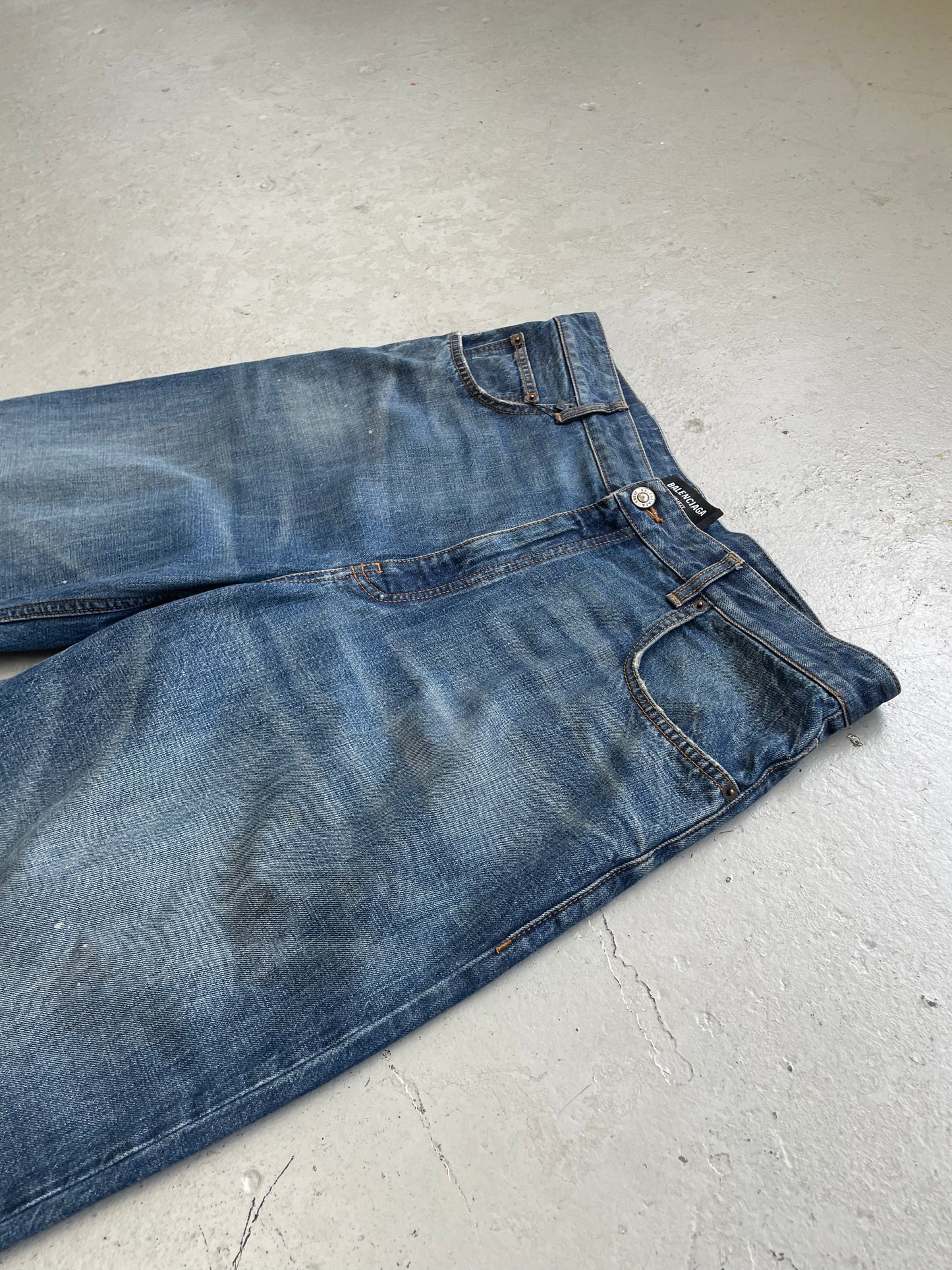 Balenciaga Unifit Blue Wash Denim (L)