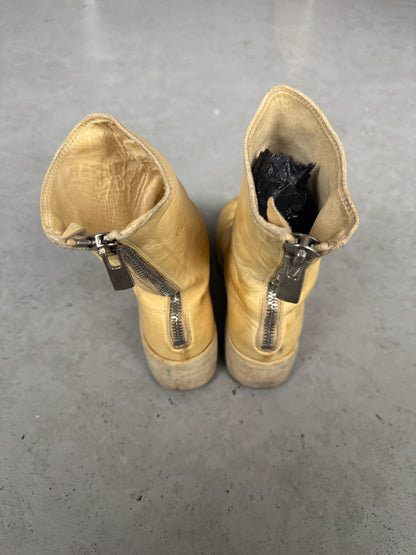 Guidi 788z Cream Soft Horse Leather Back Zip Boots (36)