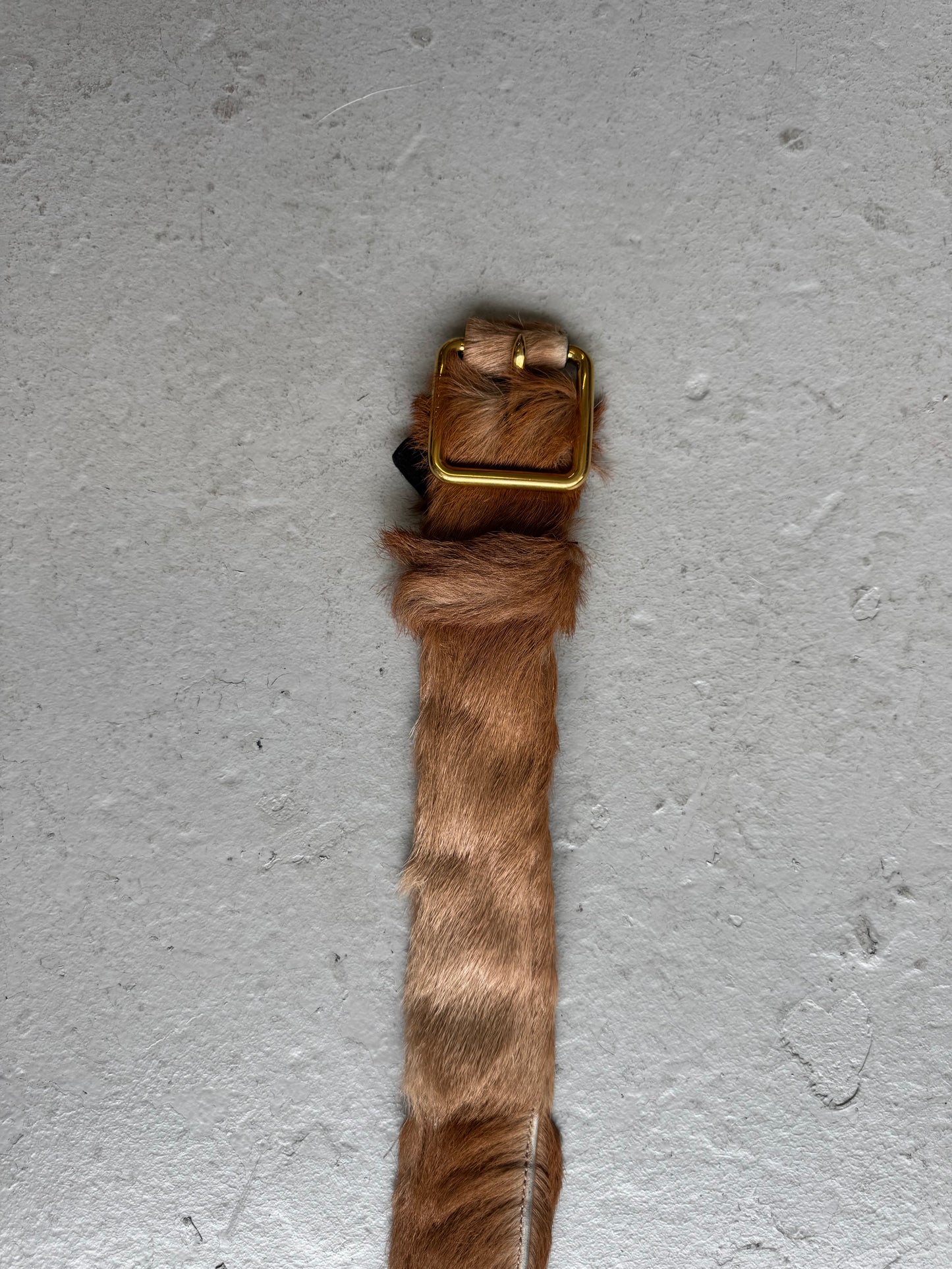 Prada FW17 Pony Fur Belt (OS)