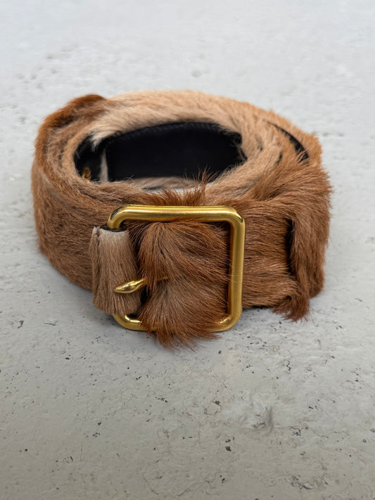 Prada FW17 Pony Fur Belt (OS)