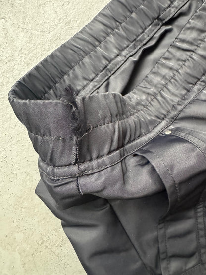 Rick Owens DRKSHDW Black Cargo Nylon Bela Pants (XL)