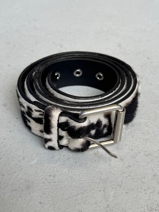 Dries Van Noten Pony Hair Cow Belt (OS)