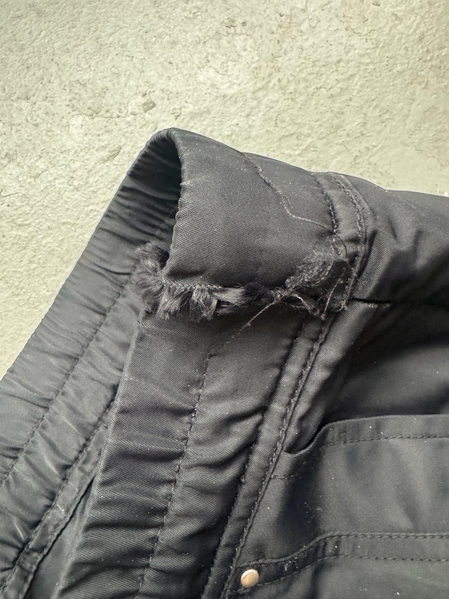 Rick Owens DRKSHDW Black Cargo Nylon Bela Pants (XL)