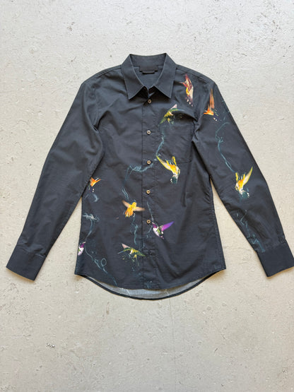 Alexander McQueen 2008 Hummingbird Print Shirt (S)
