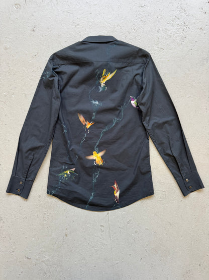 Alexander McQueen 2008 Hummingbird Print Shirt (S)