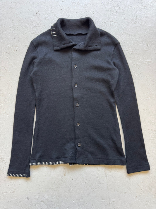 Yohji Yamamoto AW19 Angora High Neck Cardigan (2)