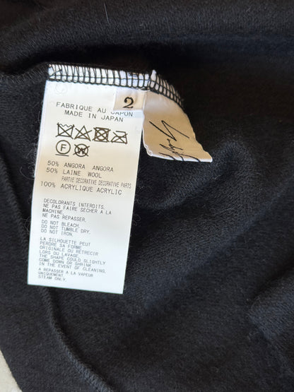 Yohji Yamamoto AW19 Angora High Neck Cardigan (2)