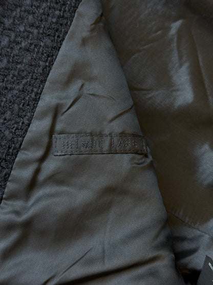 Helmut Lang AW01 Leather Collar Tweed Jacket (44)
