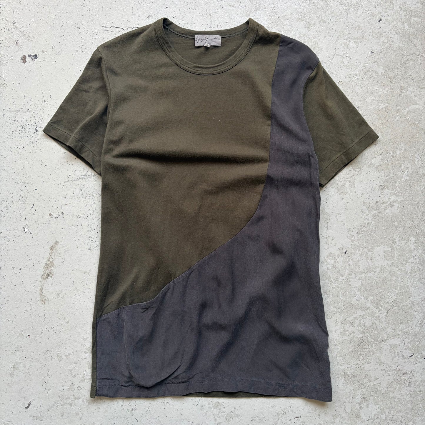Yohji Yamamoto Pour Homme Olive & Grey Pocket T Shirt (3)