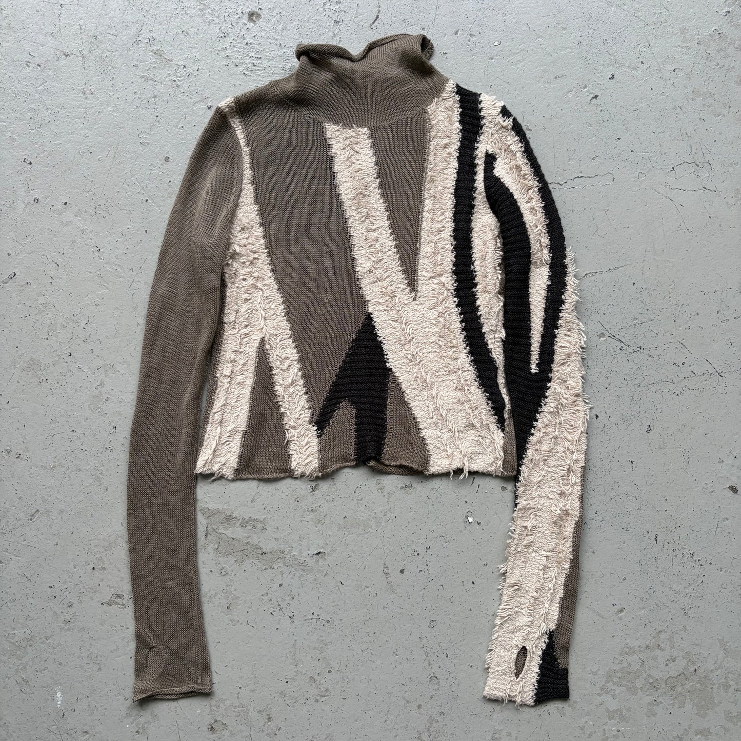Yohji Yamamoto Y's Patterened Turtleneck (2)