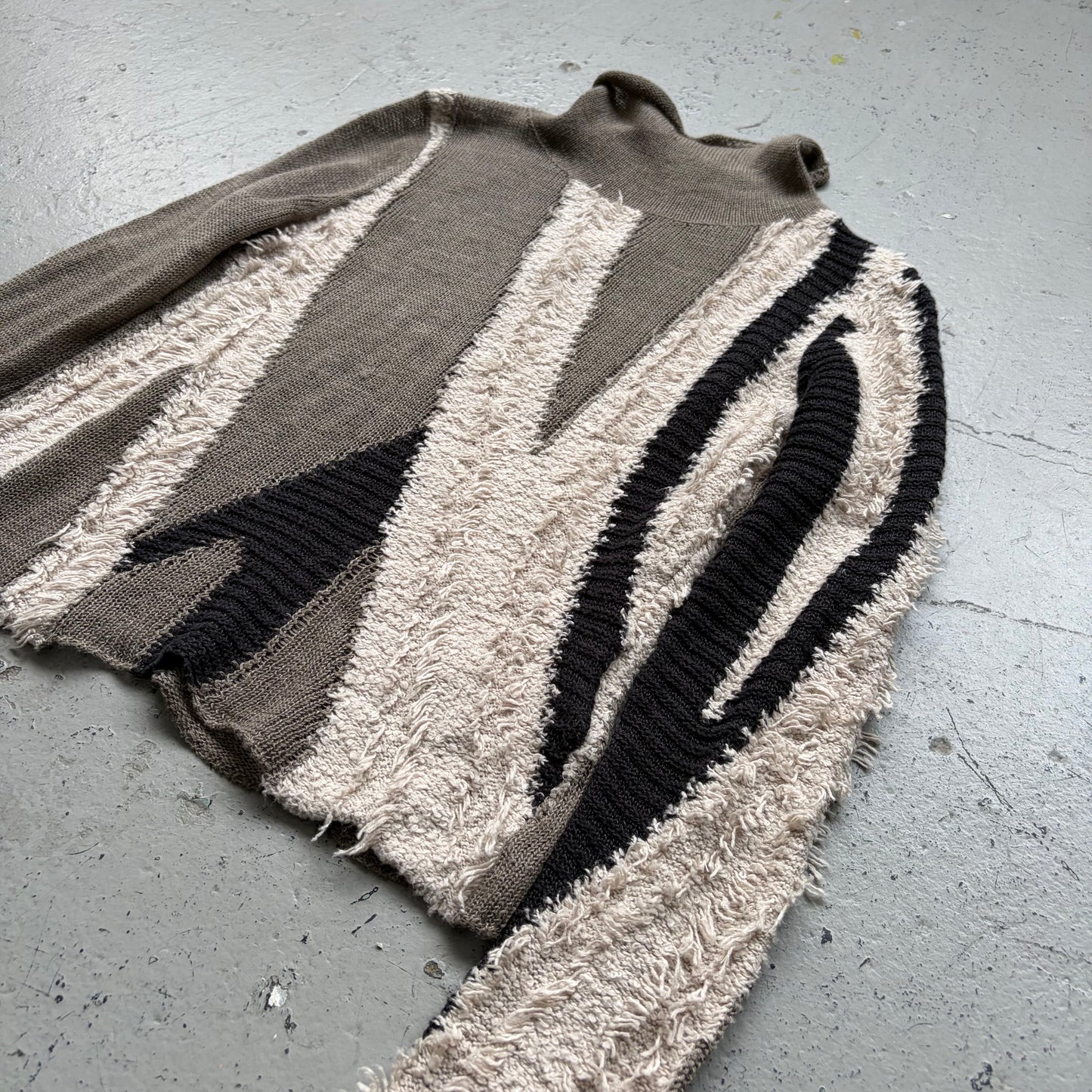Yohji Yamamoto Y's Patterened Turtleneck (2)