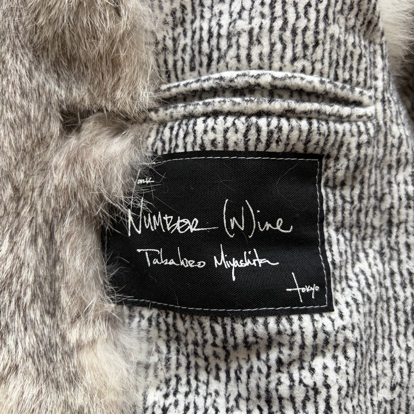 Number (N)ine FW07 Rabbit Fur Vest (3)