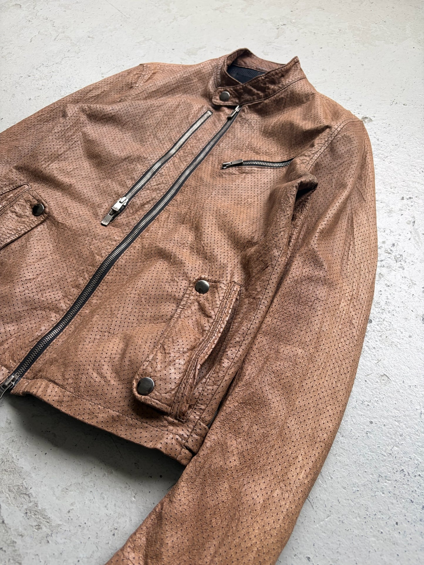 Yasayuki Ishii Pig Skin Leather Jacket (S)