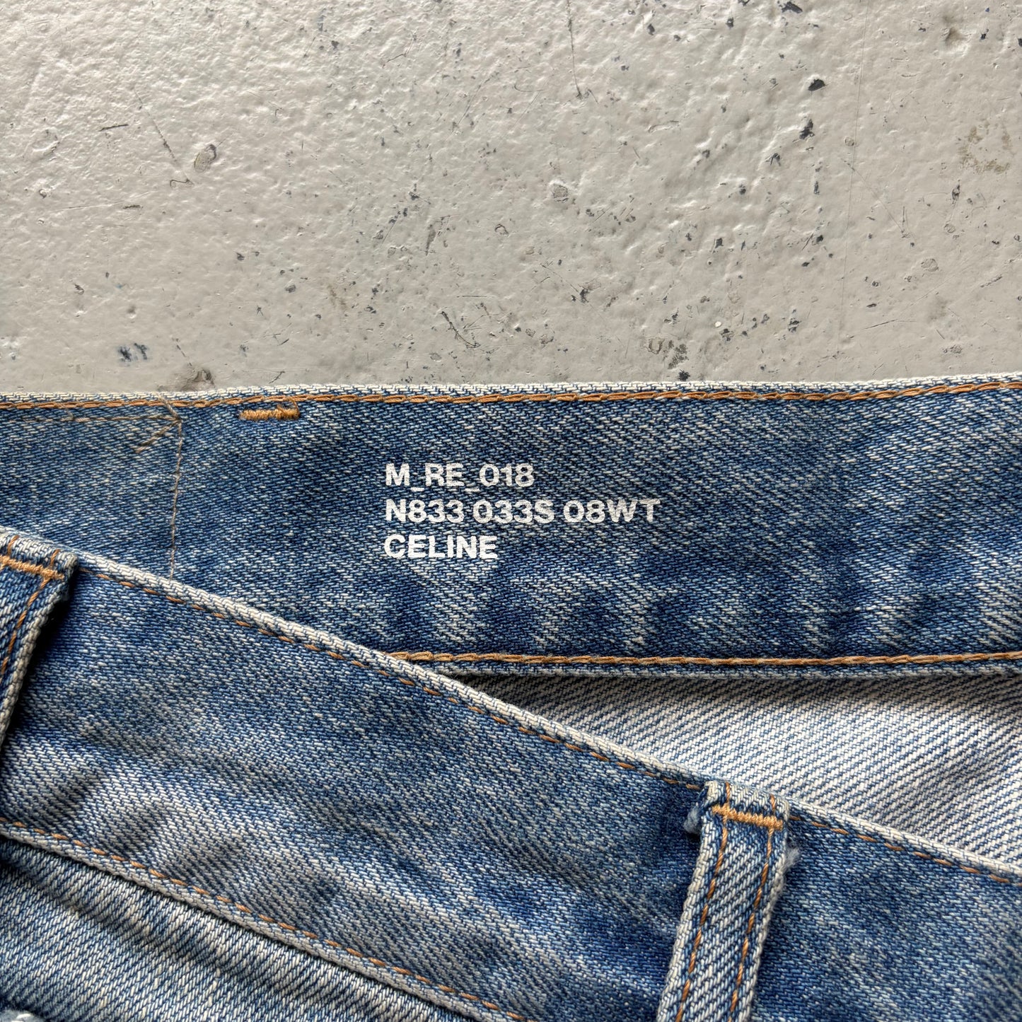 Celine Light Wash Distressed Denim (32)