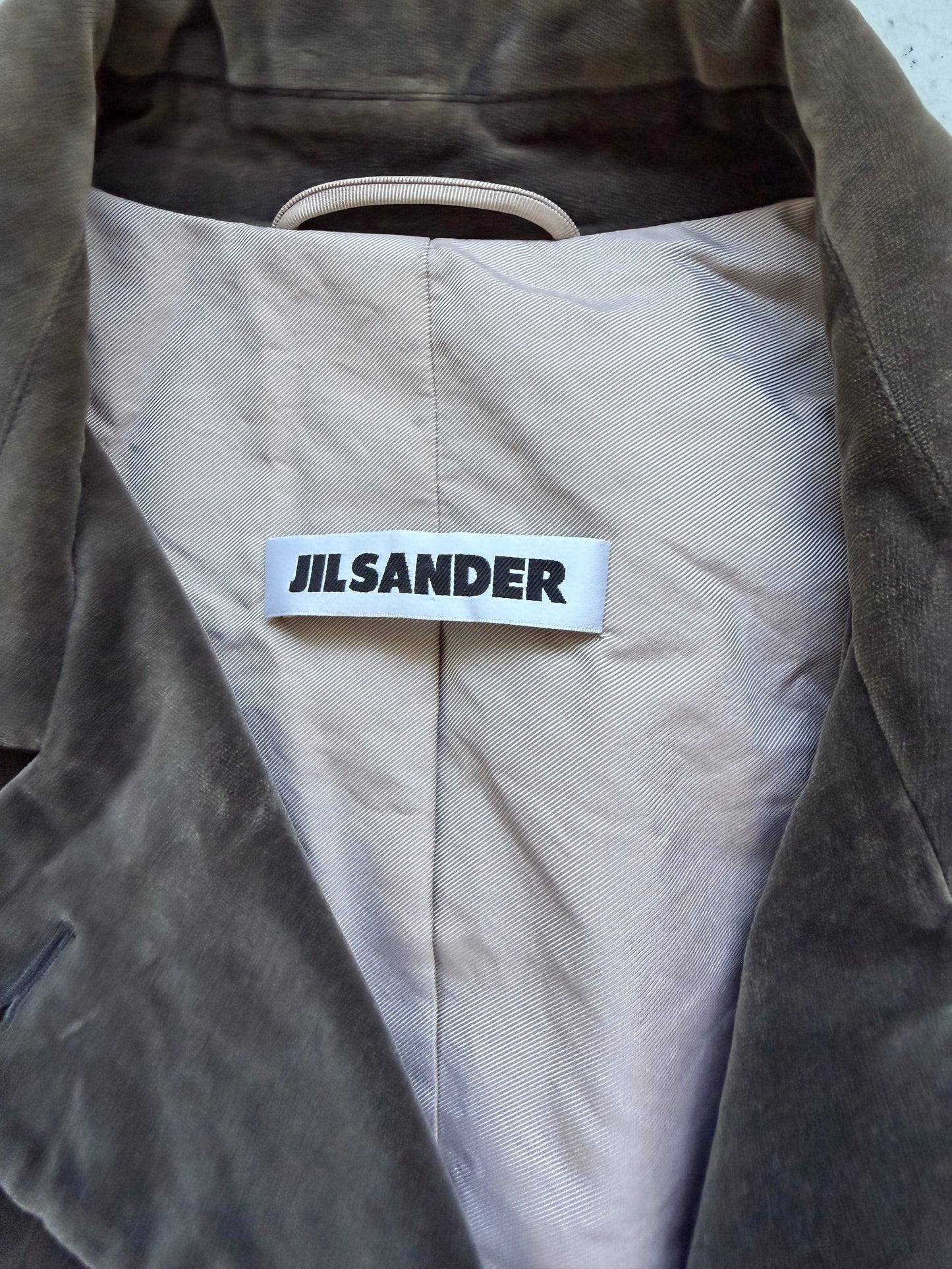 Jil Sander Velvet Trench Coat (40)