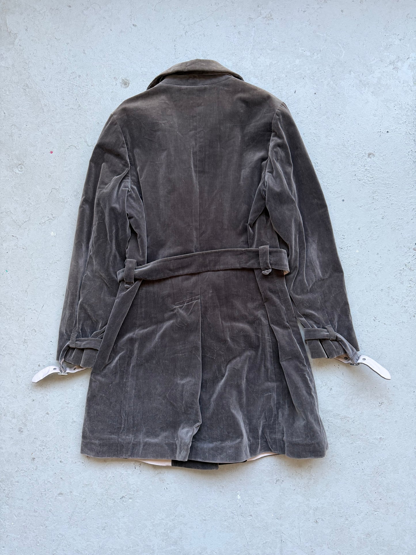 Jil Sander Velvet Trench Coat (40)