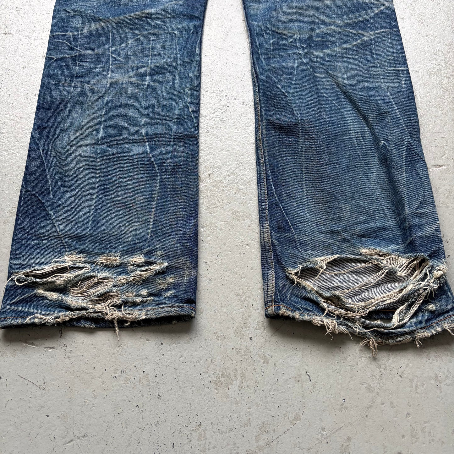 Celine Dark Wash Distressed Denim (33)