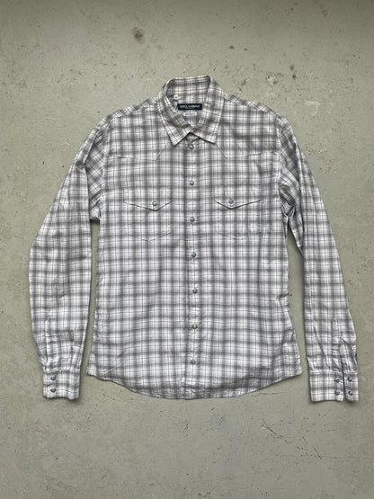 Dolce & Gabbana Checkered Button Up (42)