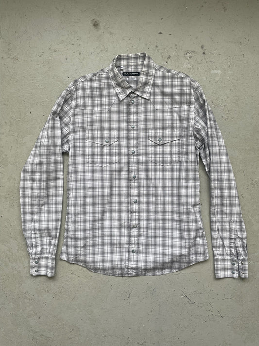 Dolce & Gabbana Checkered Button Up (42)