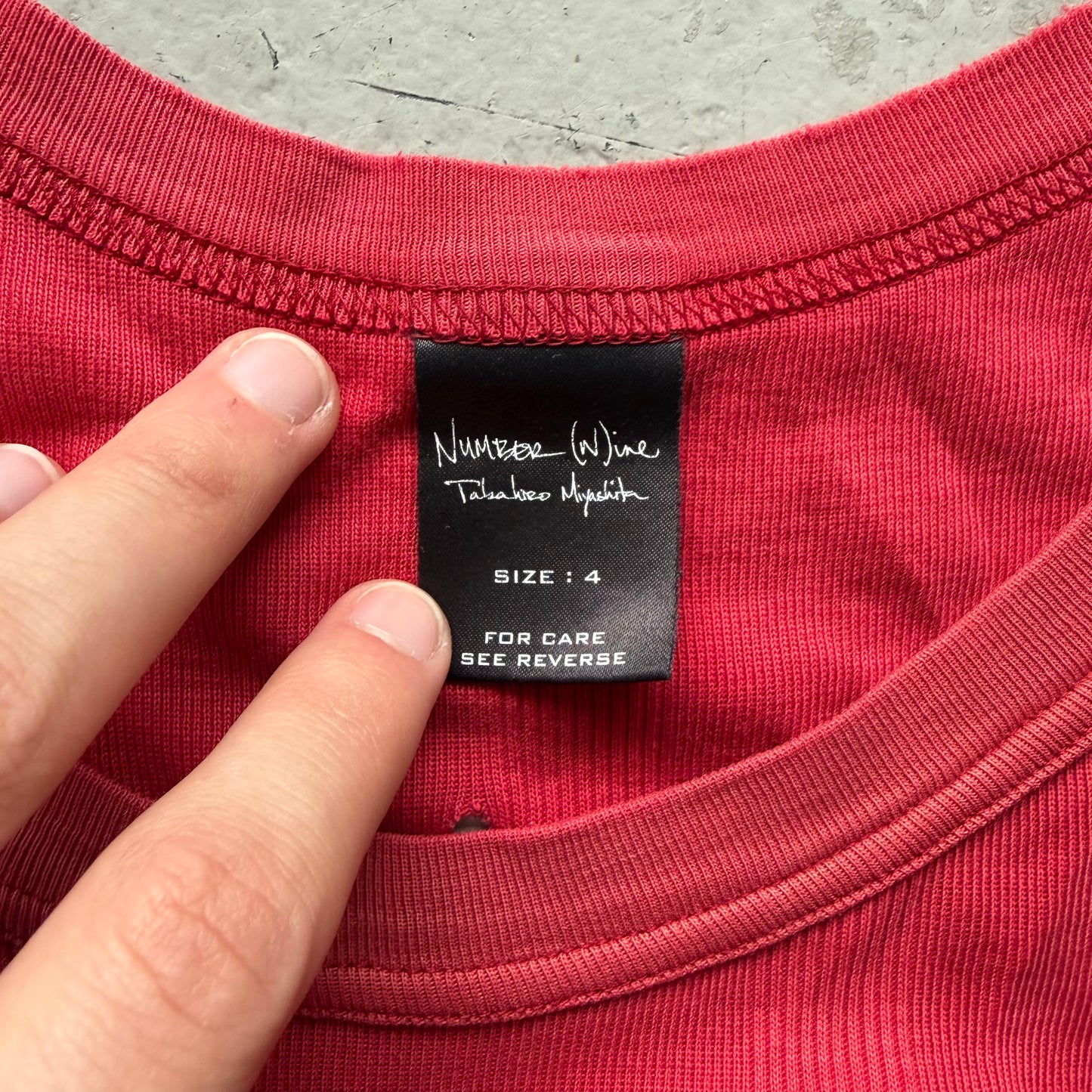 Number (N)ine Red Tank Top (4)