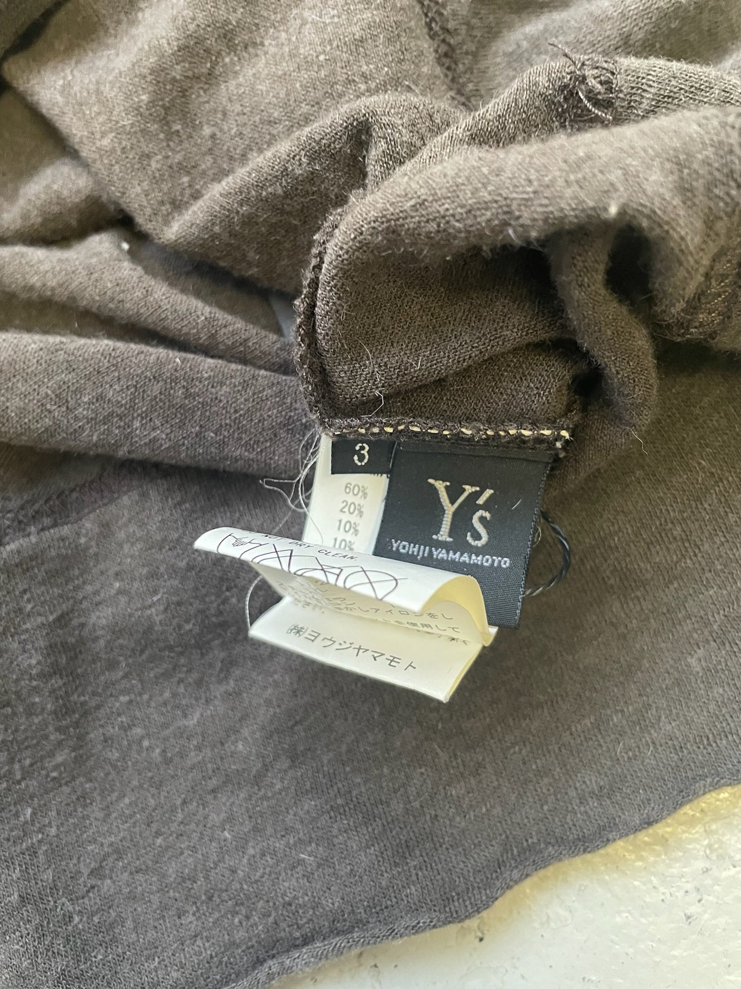 Y's by Yohji Yamamoto Acrylic Wool Short Sleeve Shirt (3)