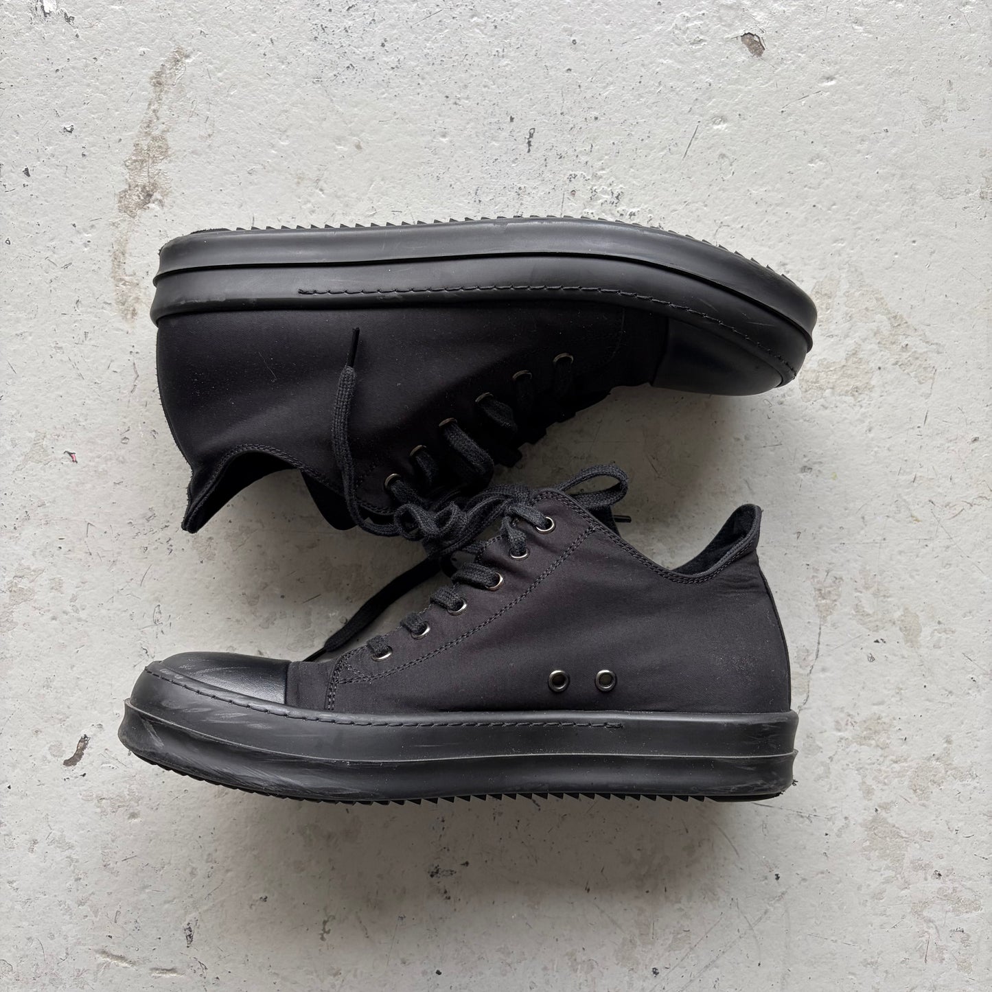 Rick Owens DRKSHDW Nylon Black Low Ramones (41)