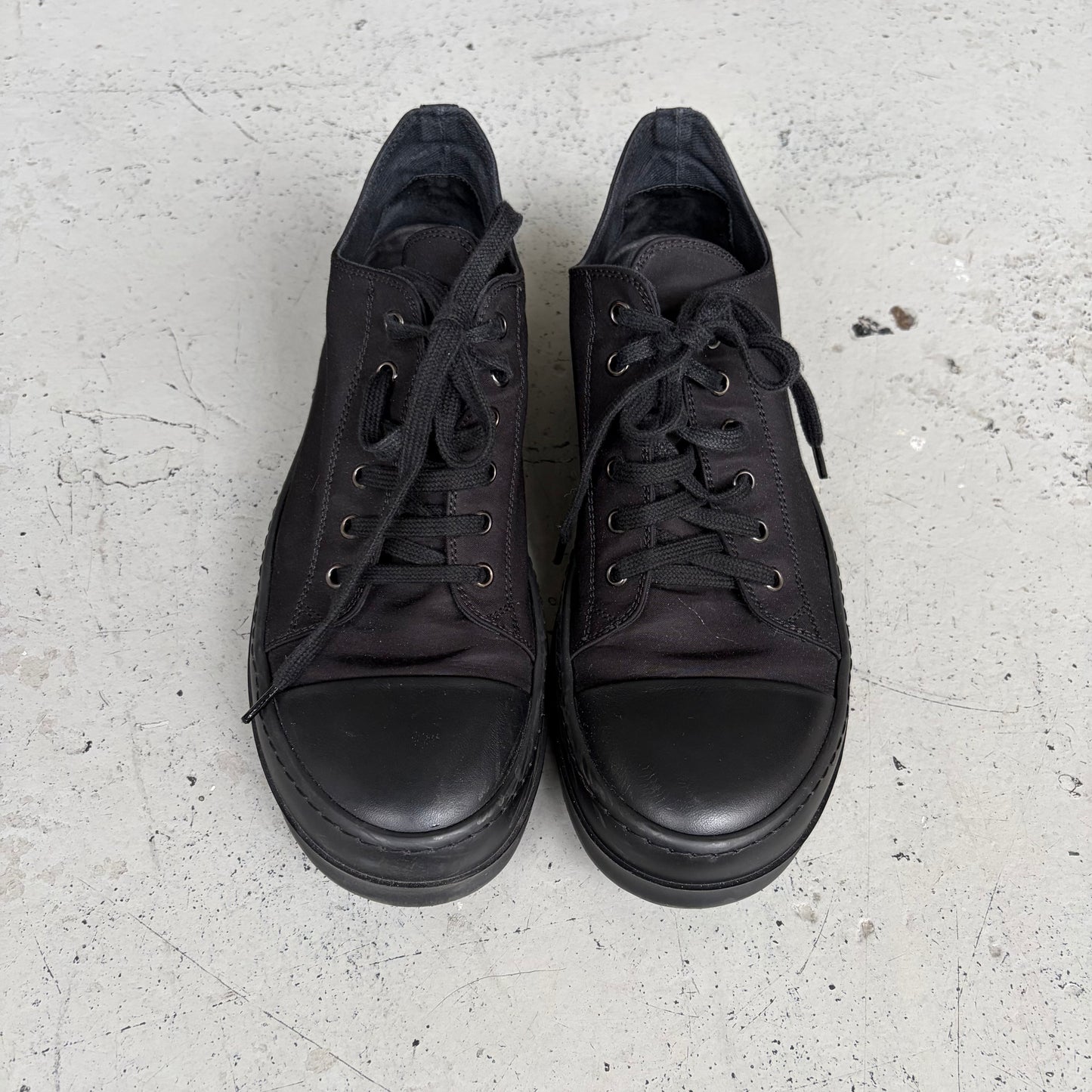 Rick Owens DRKSHDW Nylon Black Low Ramones (41)