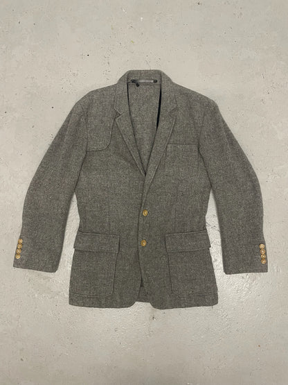 Kris Van Assche Grey Wool Blazer (46)