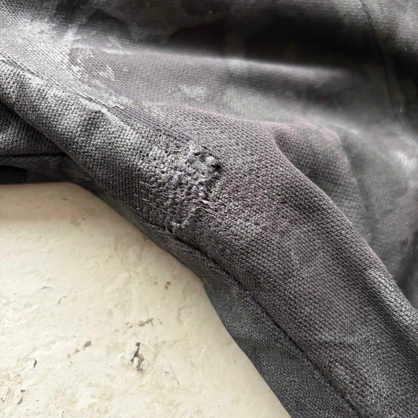 Boris Bidjan Saberi AW14 Cotton Black Object Dyed Waxed Bottoms (M)