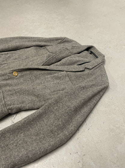 Kris Van Assche Grey Wool Blazer (46)