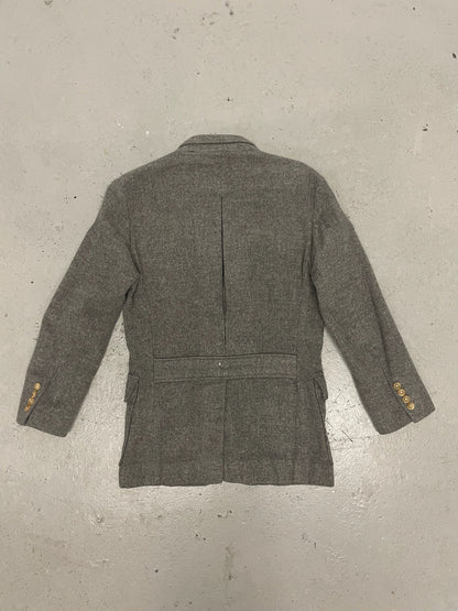 Kris Van Assche Grey Wool Blazer (46)