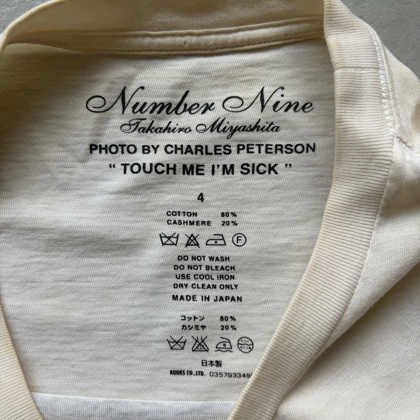 Number (N)ine AW09 Kurt Cobain Photo Tee Touch Me Im Sick (4)