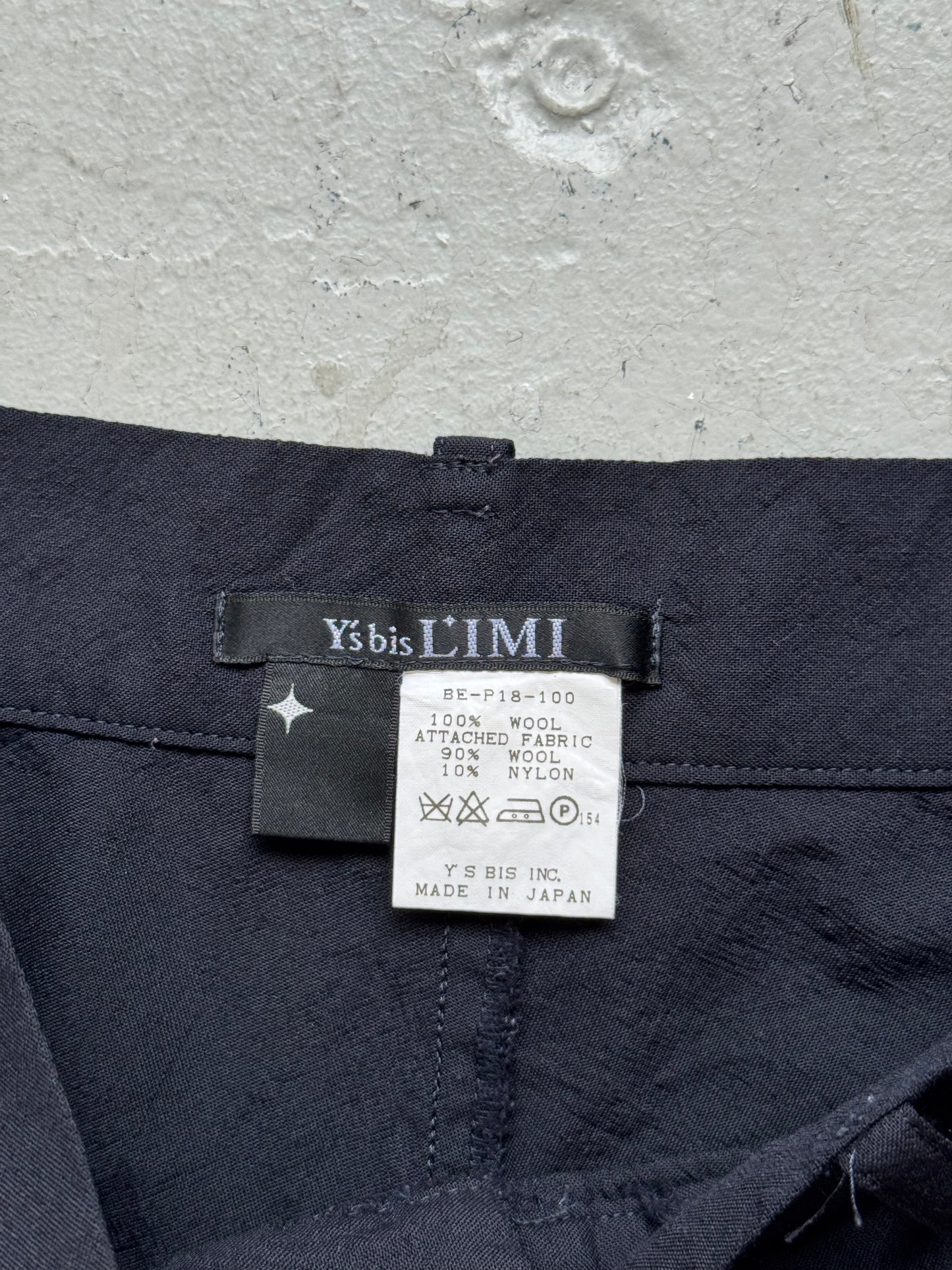 Yohji Yamamoto Y's bis L'IMI Wool Trousers (S)