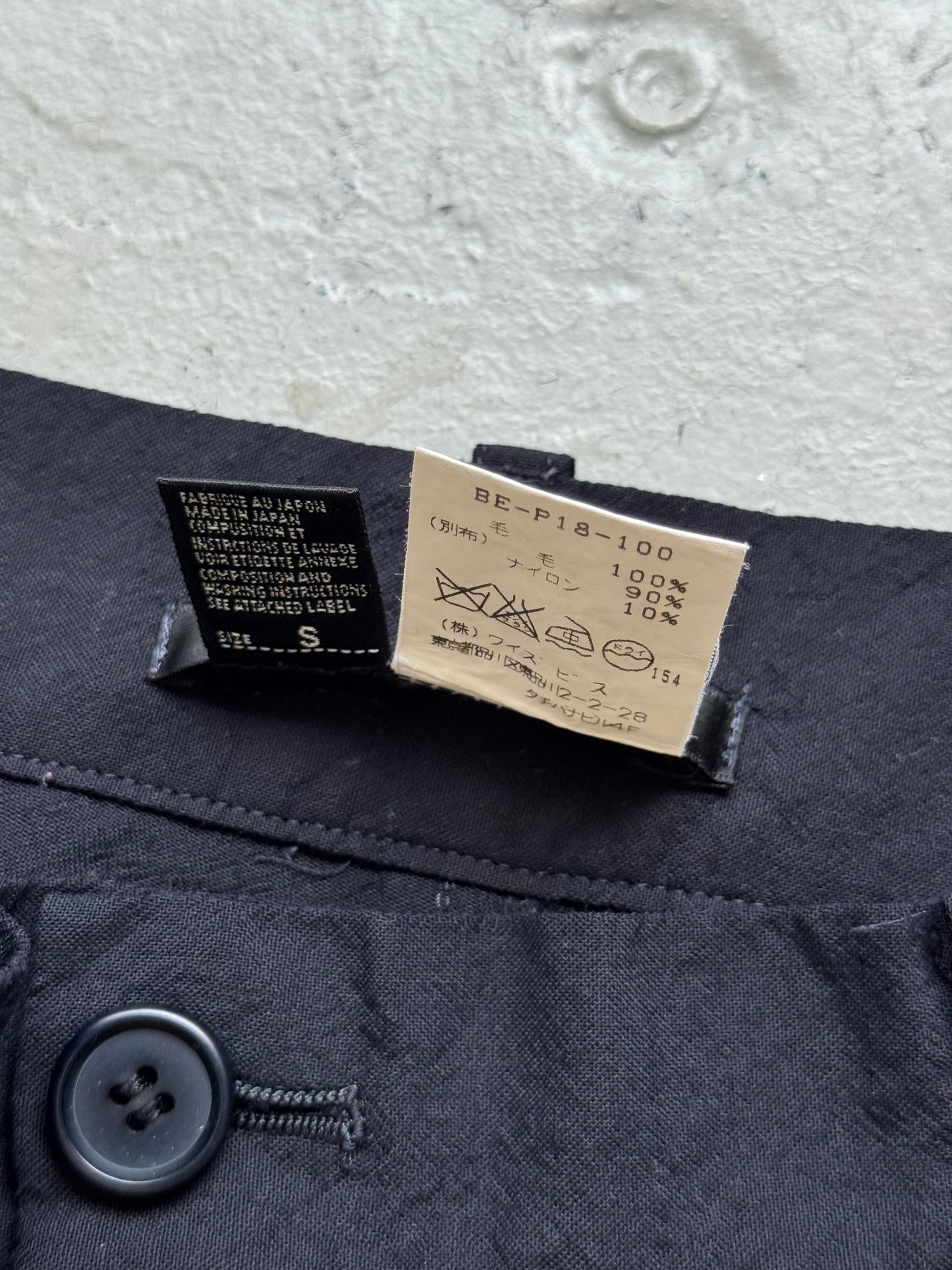Yohji Yamamoto Y's bis L'IMI Wool Trousers (S)