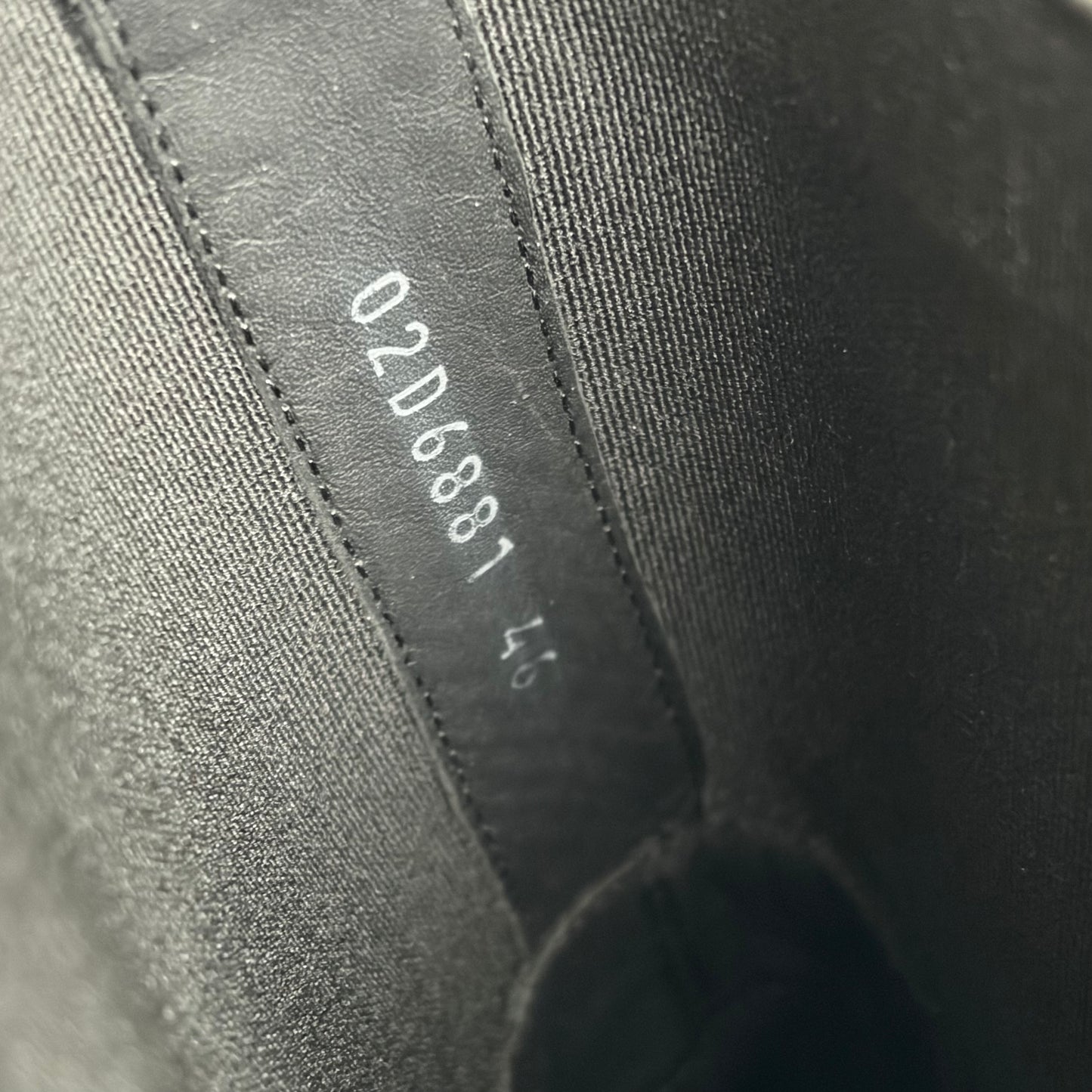 Rick Owens Black Pony Hair Bozo Tractor Boots (45)