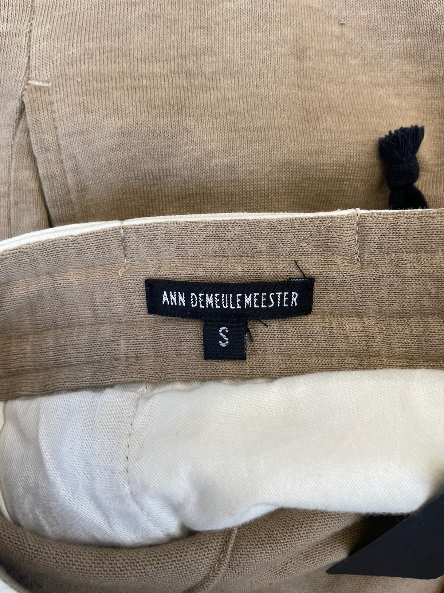 Ann Demeulemeester Linen Tan Trousers (S)