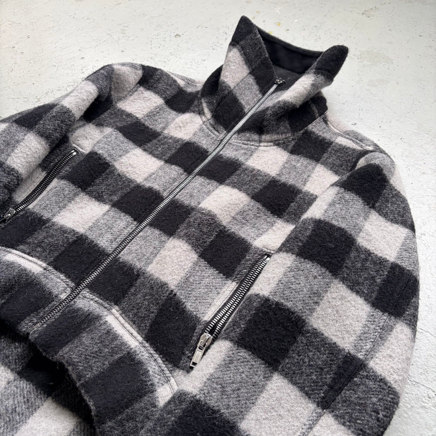 Rick Owens Exploder Checkered Front Zip Jacket (8)