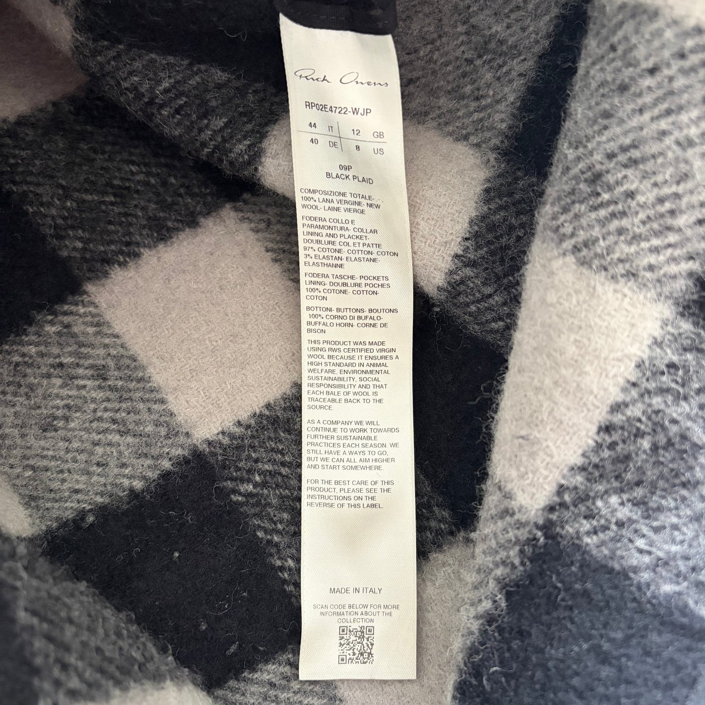 Rick Owens Exploder Checkered Front Zip Jacket (8)