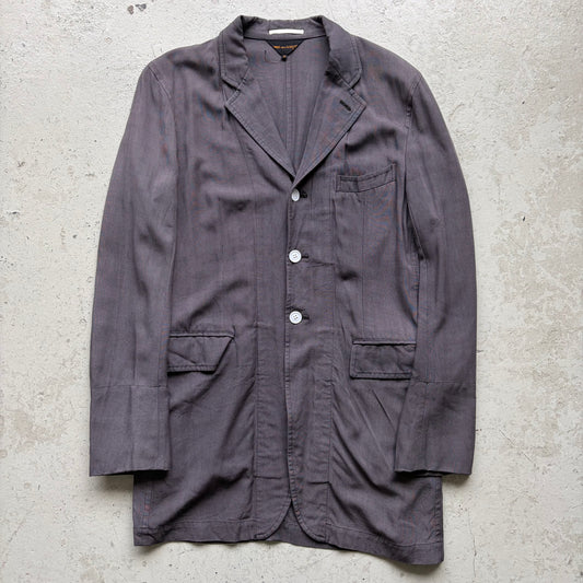 Comme Des Garcons 1994 White Buttoned Long Coat (M)