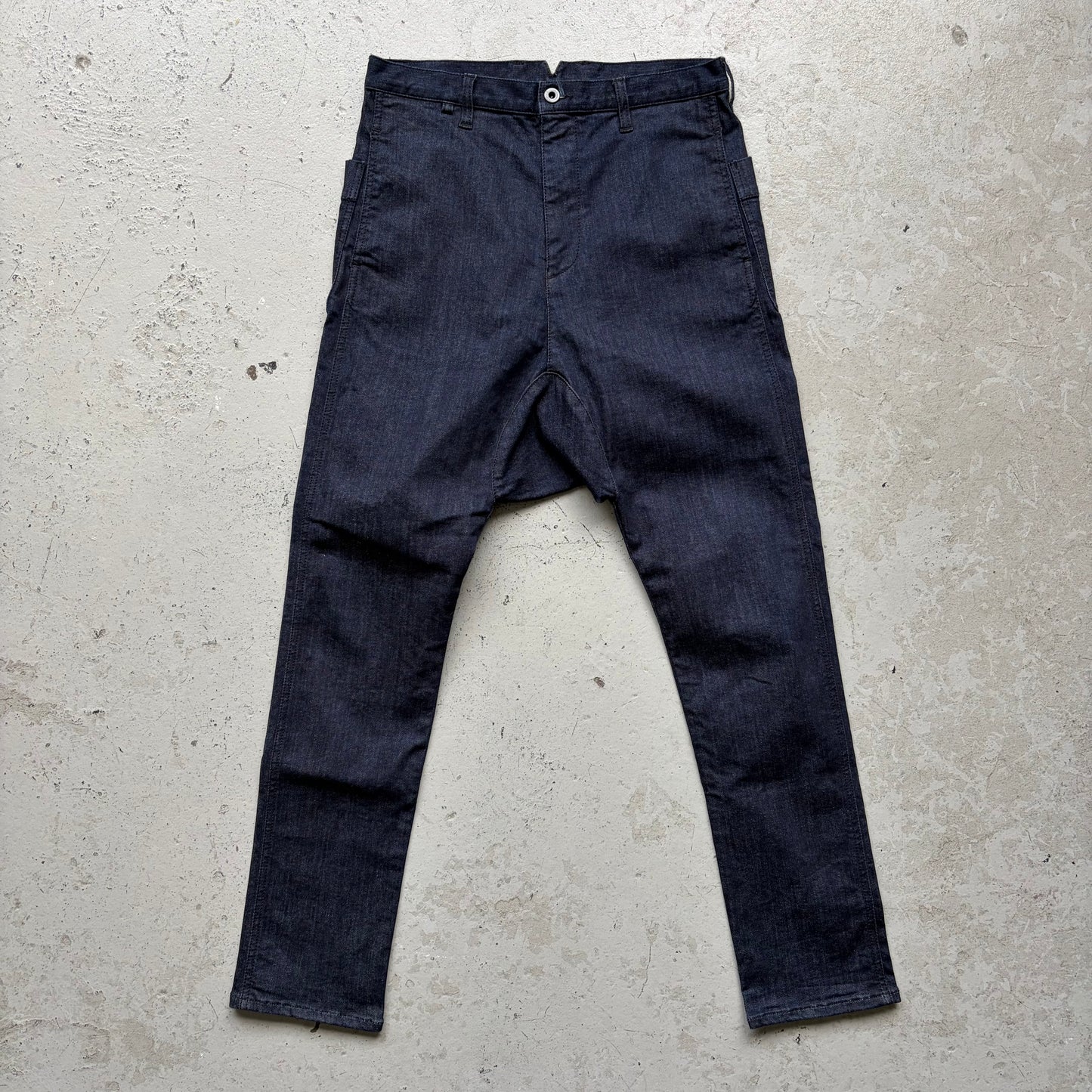Isamu Katayama Backlash Dropcrotch Indigo Denim (S)