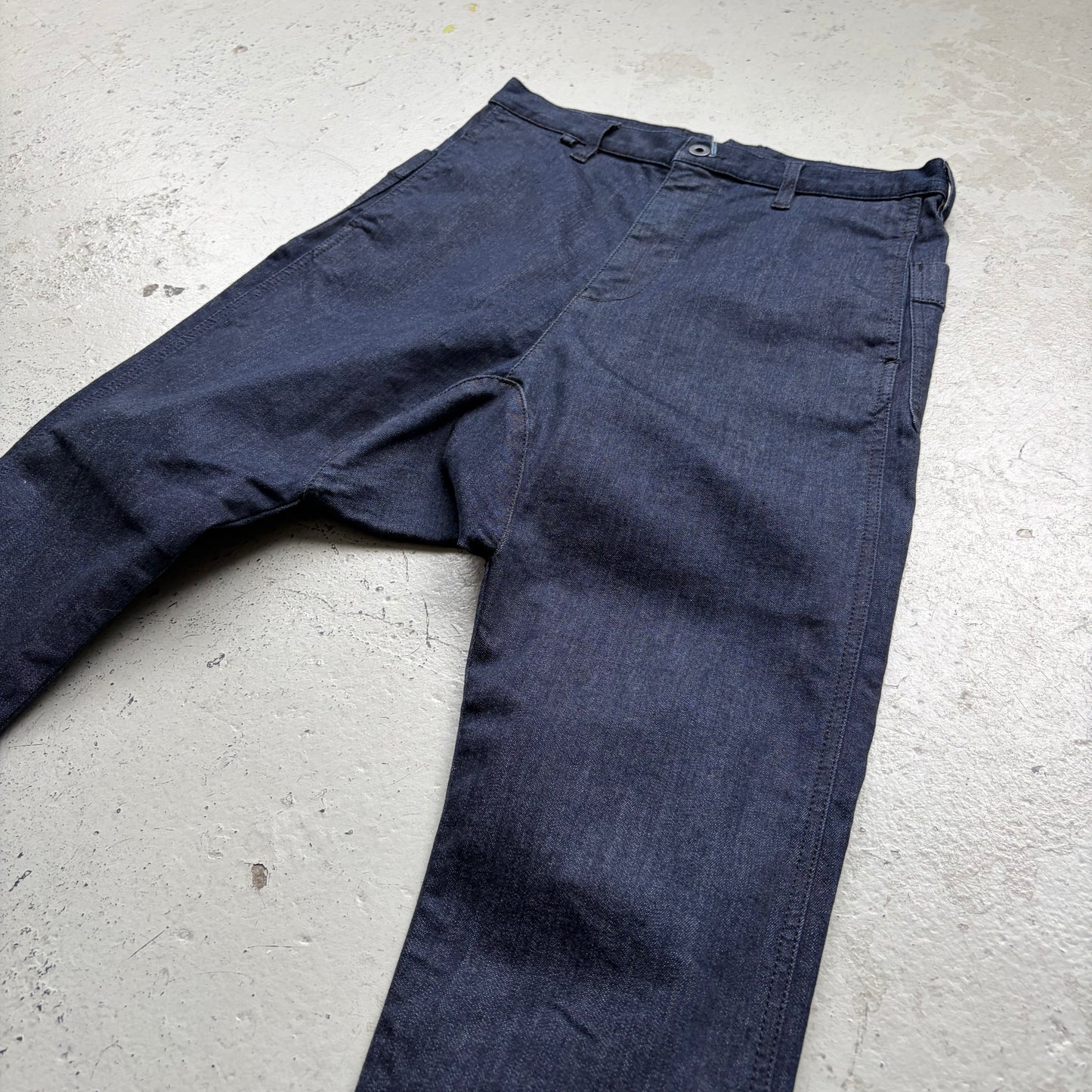 Isamu Katayama Backlash Dropcrotch Indigo Denim (S)