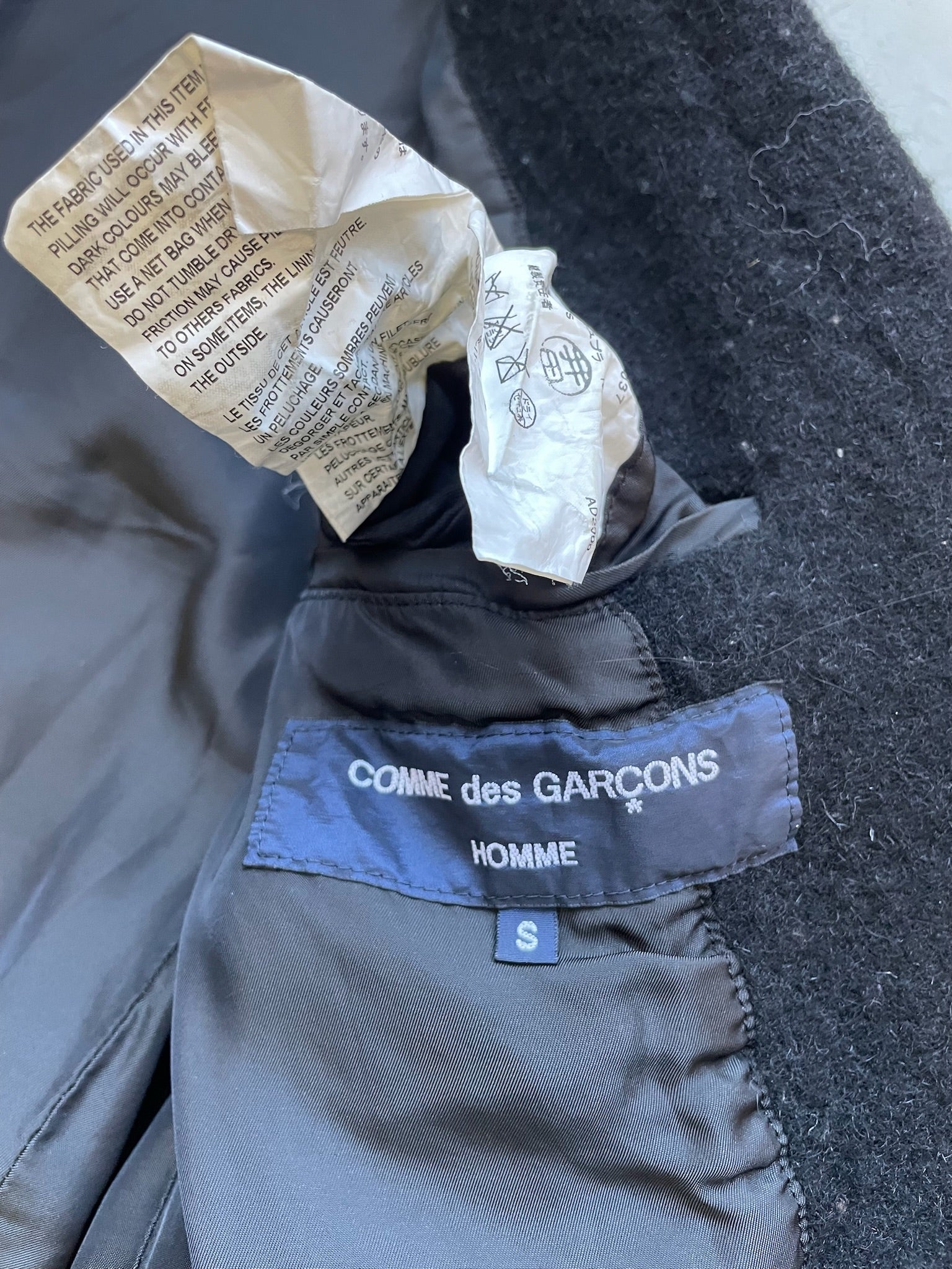 Comme Des Garcons Homme AD2009 Wool Blazer (S) – marco sqrd