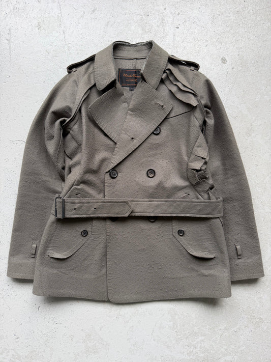Undercover AW05 Arts & Crafts Wool Army Green Peacoat (1)